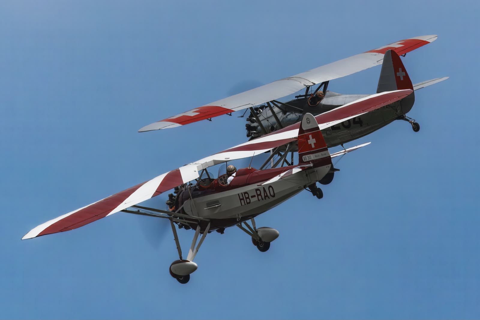 Patrouille Parasol - Morane MS.317 et Dewoitine D.26